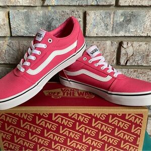 Vans Off The Wall Bold Pink and White Canvas Sneakers